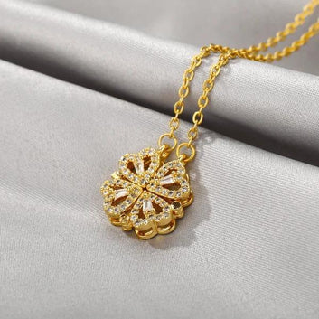 Mahnetic Heart Design Gold Plated Locket -1 Pc