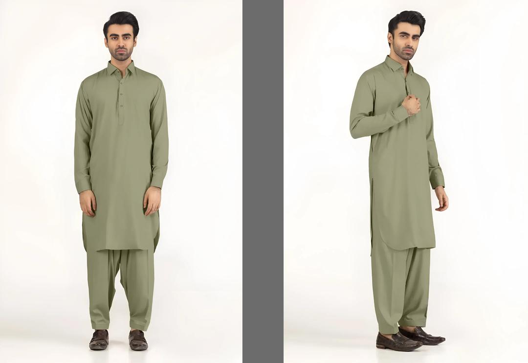 Men's Unstitched Cotton Sotton Plin Suit