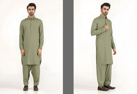 Men's Unstitched Cotton Sotton Plin Suit