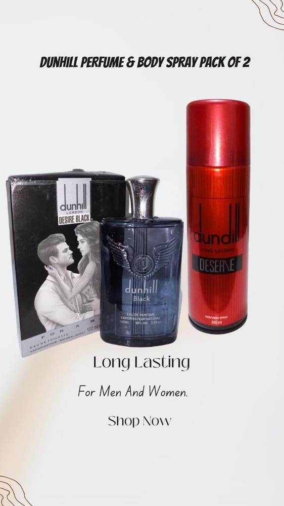 Long Lasting Unisex Perfume And Body Spray Pack of 2